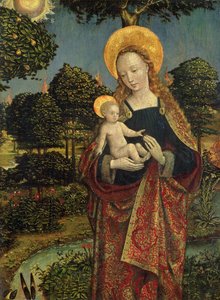 Madonna e Bambino in un paesaggio, 1470 da German School